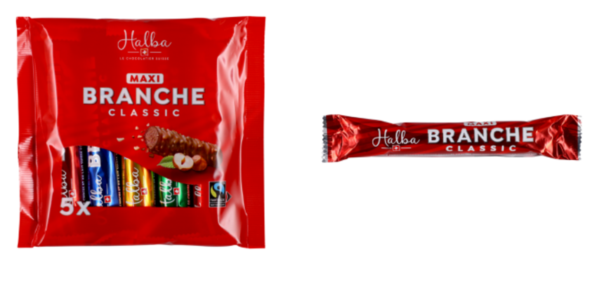 Coop rappelle le produit «Halba Maxi Branche Classic» en raison de la présence de corps étrangers (métal)