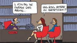 Au régime les mariés!