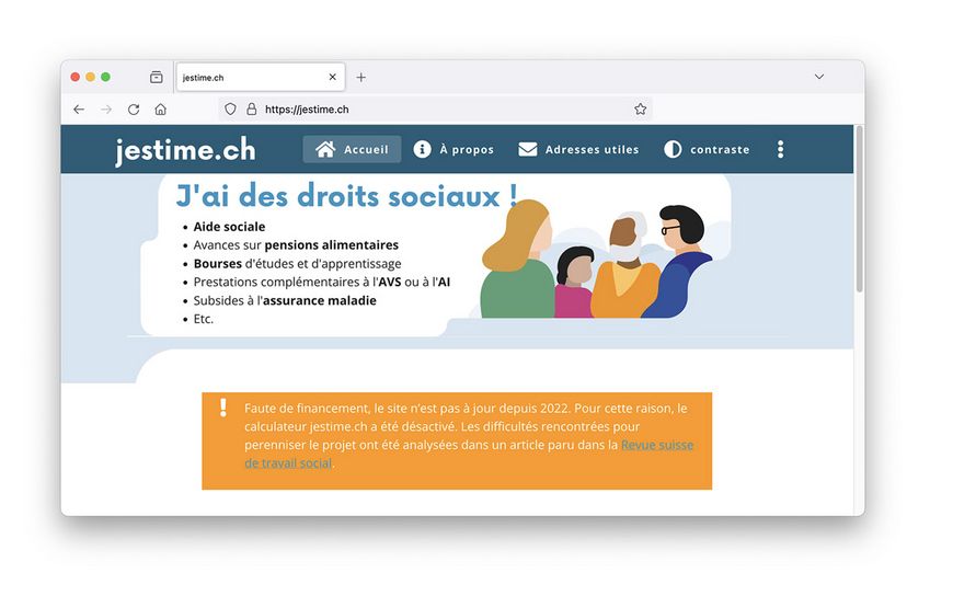 Le calculateur d’aides sociales des Romands disparaît