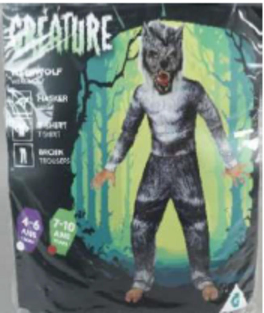 Gifi rappelle le produit «Déguisement Loup Garou» en raison d'un risque de brûlure