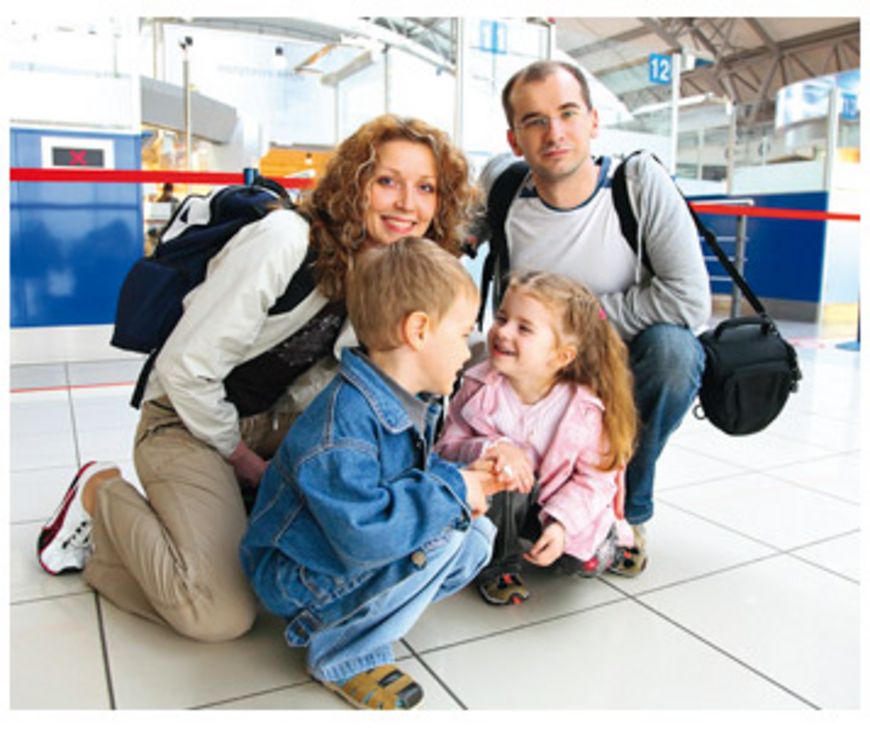 Passagers en herbe à la caisse