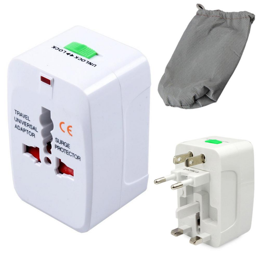 Phonelook rappelle l’adaptateur universel compact pour les voyages, modèle W-Plug blanc