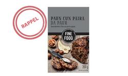 Coop rappelle le pain aux poires paysan Fine Food, 350 g