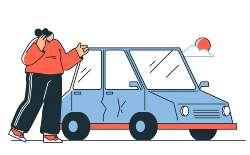 Voiture cabossée dans la rue, qui va payer?