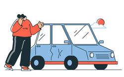 Voiture cabossée dans la rue, qui va payer?