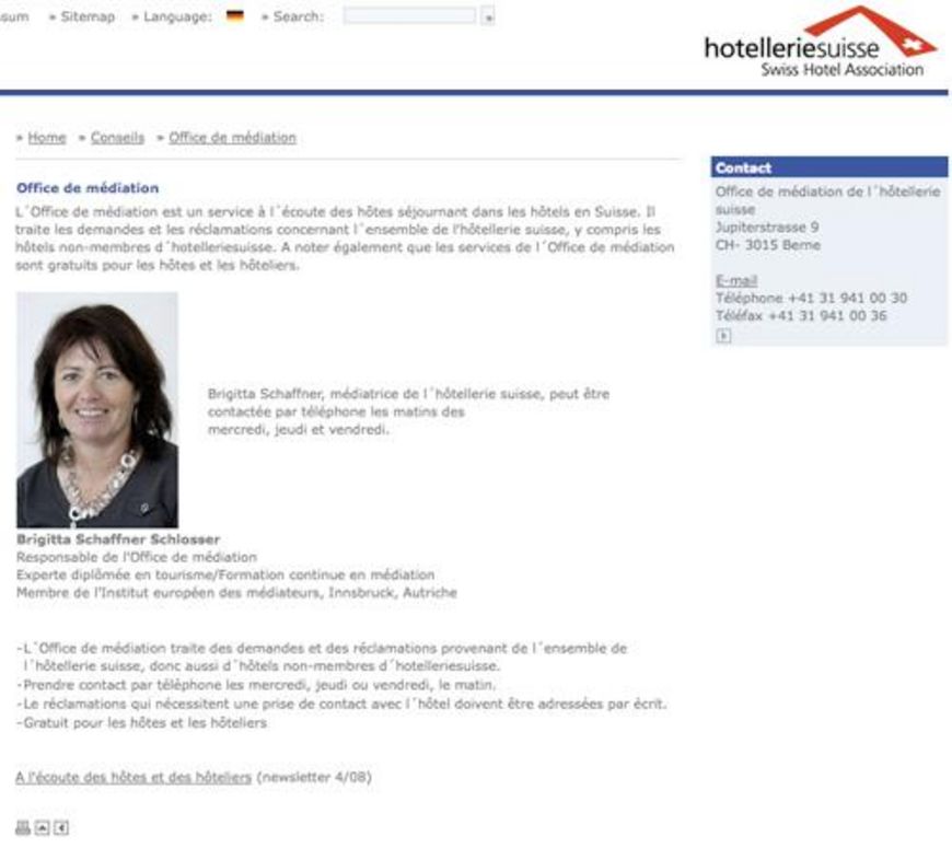 Litiges avec un hôtel