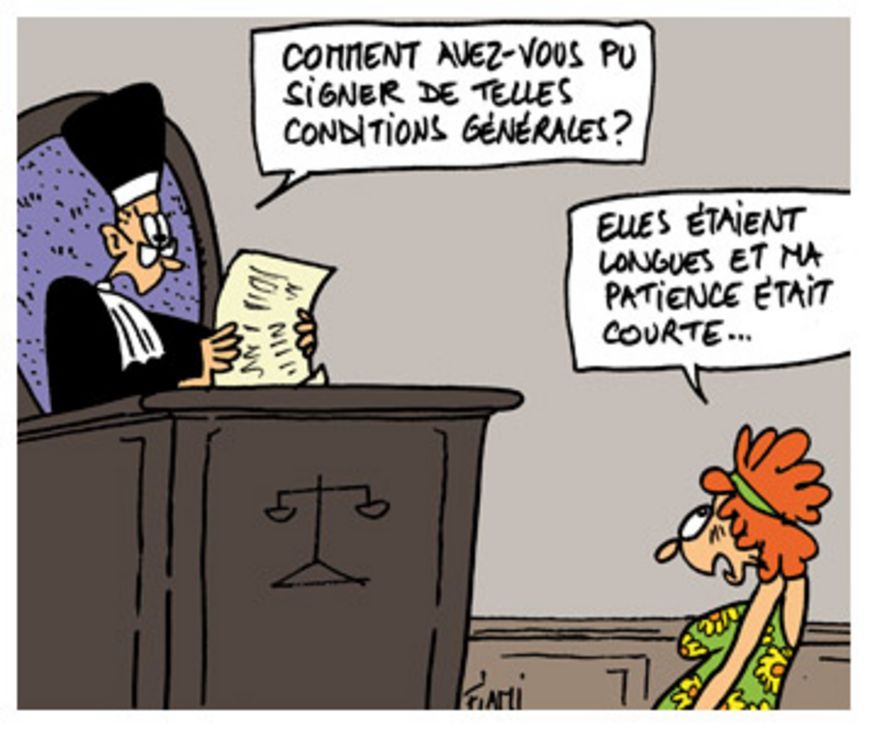 Stop aux conditions générales abusives!