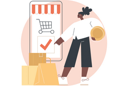 Les achats de Noël  sur un site en «.ch»