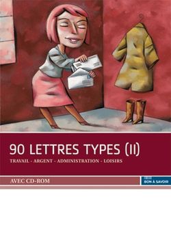 90 lettres types (II)