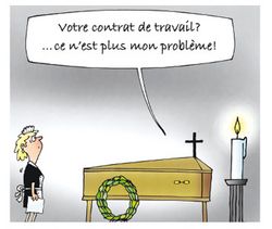 Patron enterré, employé viré?